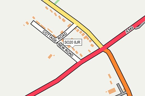 SO20 8JR map - OS OpenMap – Local (Ordnance Survey)
