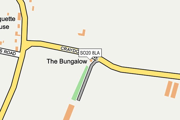 SO20 8LA map - OS OpenMap – Local (Ordnance Survey)