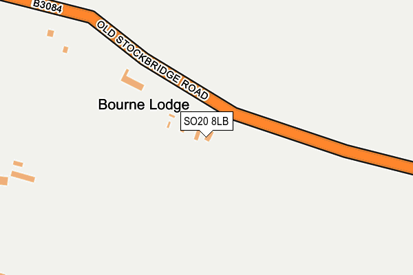 SO20 8LB map - OS OpenMap – Local (Ordnance Survey)