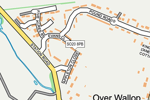 SO20 8PB map - OS OpenMap – Local (Ordnance Survey)