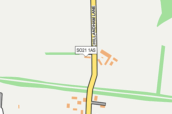 SO21 1AS map - OS OpenMap – Local (Ordnance Survey)