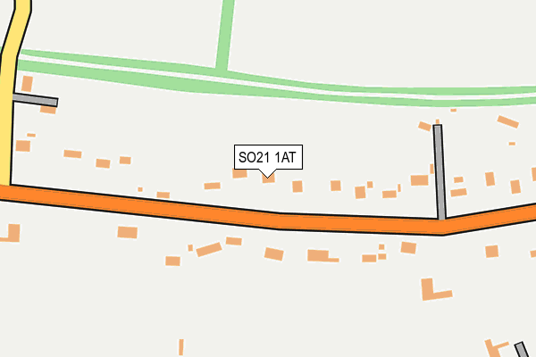 SO21 1AT map - OS OpenMap – Local (Ordnance Survey)