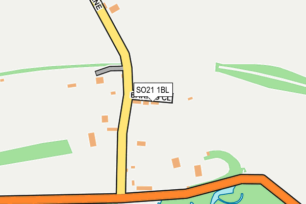 SO21 1BL map - OS OpenMap – Local (Ordnance Survey)