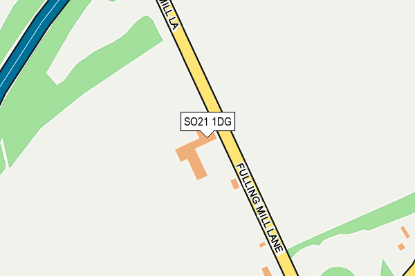 SO21 1DG map - OS OpenMap – Local (Ordnance Survey)