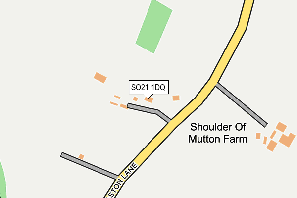 SO21 1DQ map - OS OpenMap – Local (Ordnance Survey)