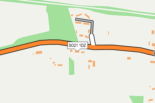 SO21 1DZ map - OS OpenMap – Local (Ordnance Survey)