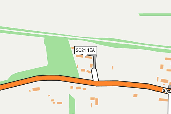 SO21 1EA map - OS OpenMap – Local (Ordnance Survey)