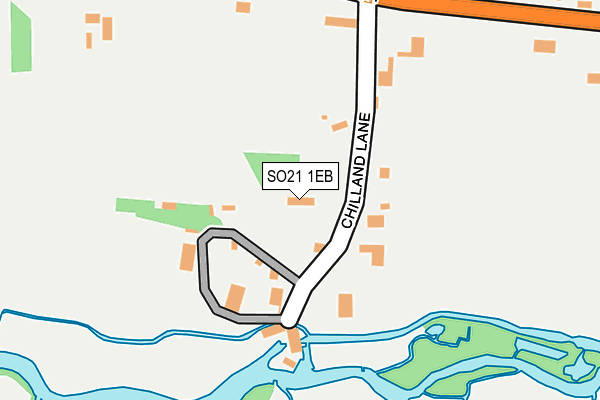 SO21 1EB map - OS OpenMap – Local (Ordnance Survey)