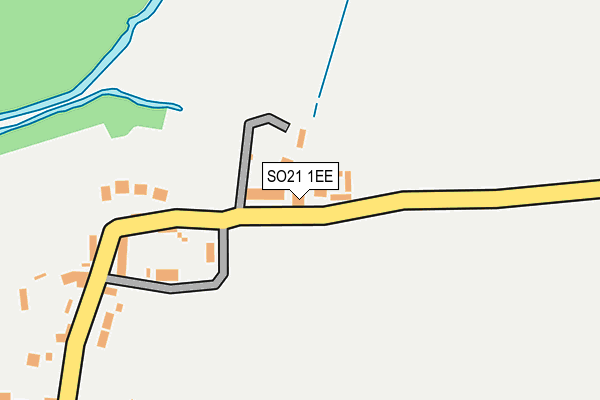 SO21 1EE map - OS OpenMap – Local (Ordnance Survey)