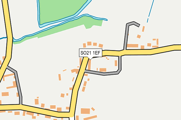 SO21 1EF map - OS OpenMap – Local (Ordnance Survey)