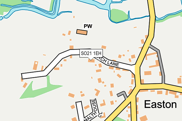 SO21 1EH map - OS OpenMap – Local (Ordnance Survey)
