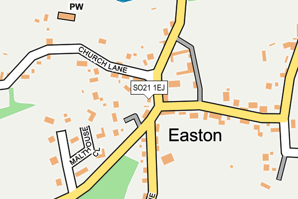 SO21 1EJ map - OS OpenMap – Local (Ordnance Survey)