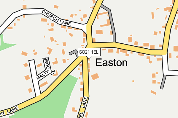 SO21 1EL map - OS OpenMap – Local (Ordnance Survey)