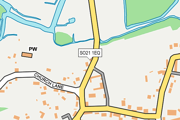 SO21 1EQ map - OS OpenMap – Local (Ordnance Survey)
