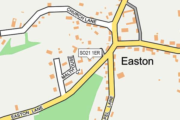 SO21 1ER map - OS OpenMap – Local (Ordnance Survey)