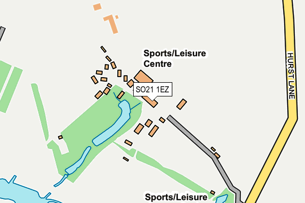 SO21 1EZ map - OS OpenMap – Local (Ordnance Survey)