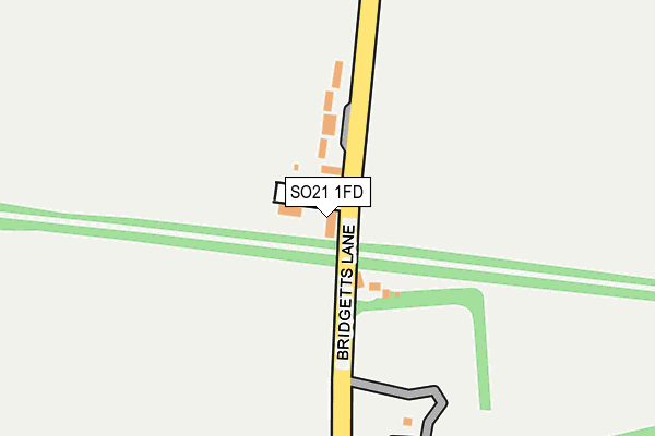 SO21 1FD map - OS OpenMap – Local (Ordnance Survey)
