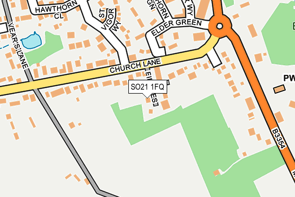 SO21 1FQ map - OS OpenMap – Local (Ordnance Survey)