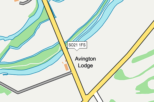 SO21 1FS map - OS OpenMap – Local (Ordnance Survey)