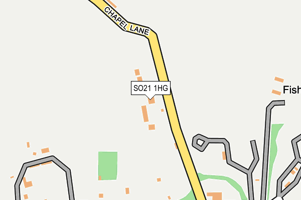SO21 1HG map - OS OpenMap – Local (Ordnance Survey)