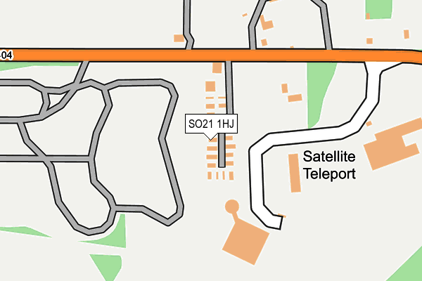 SO21 1HJ map - OS OpenMap – Local (Ordnance Survey)