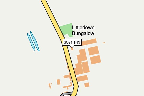 SO21 1HN map - OS OpenMap – Local (Ordnance Survey)