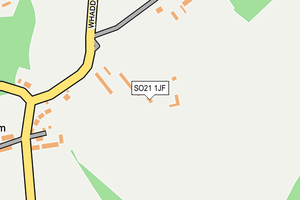 SO21 1JF map - OS OpenMap – Local (Ordnance Survey)