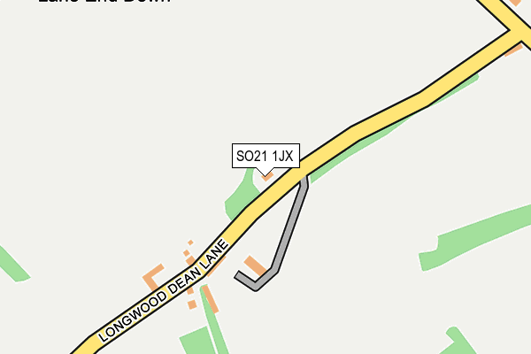 SO21 1JX map - OS OpenMap – Local (Ordnance Survey)