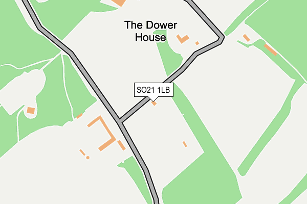 SO21 1LB map - OS OpenMap – Local (Ordnance Survey)