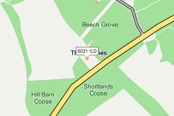 SO21 1LD map - OS OpenMap – Local (Ordnance Survey)