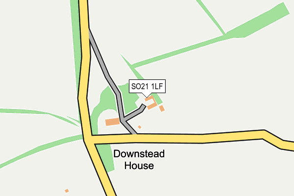 SO21 1LF map - OS OpenMap – Local (Ordnance Survey)