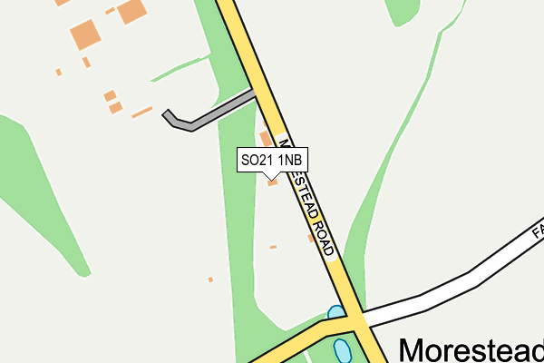 SO21 1NB map - OS OpenMap – Local (Ordnance Survey)