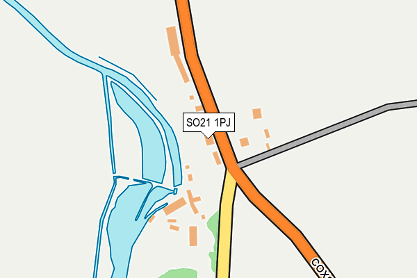 SO21 1PJ map - OS OpenMap – Local (Ordnance Survey)