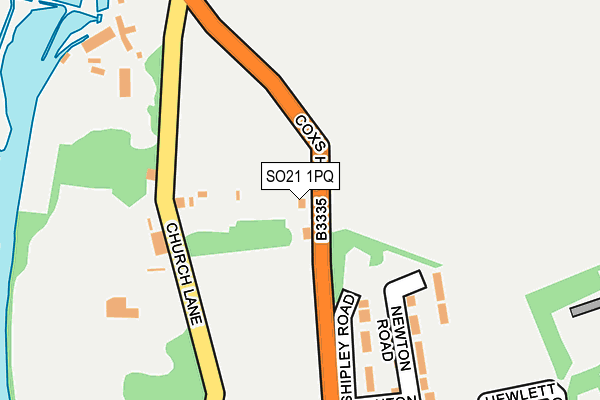 SO21 1PQ map - OS OpenMap – Local (Ordnance Survey)