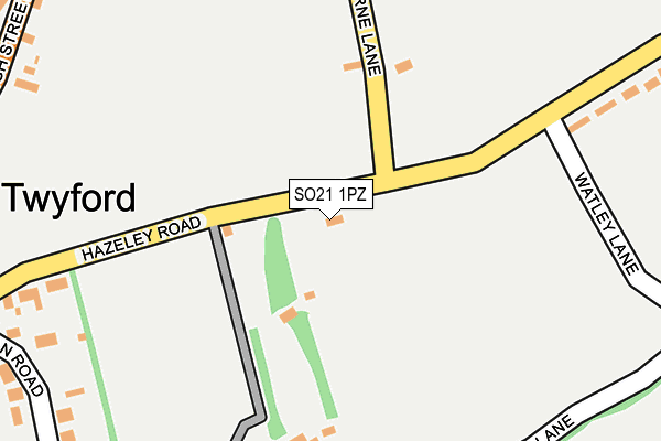 SO21 1PZ map - OS OpenMap – Local (Ordnance Survey)