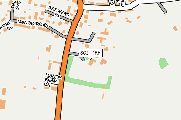 SO21 1RH map - OS OpenMap – Local (Ordnance Survey)