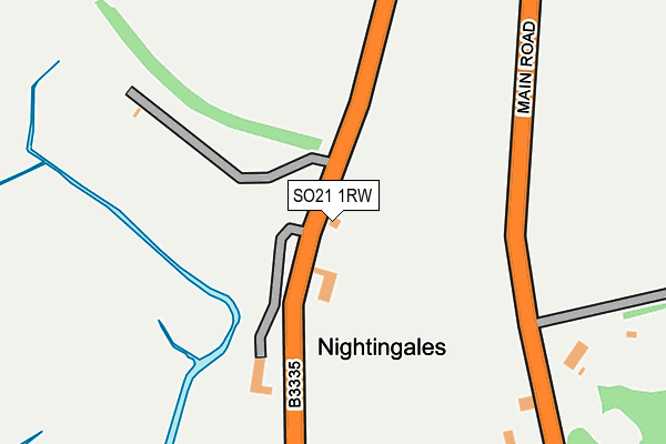 SO21 1RW map - OS OpenMap – Local (Ordnance Survey)