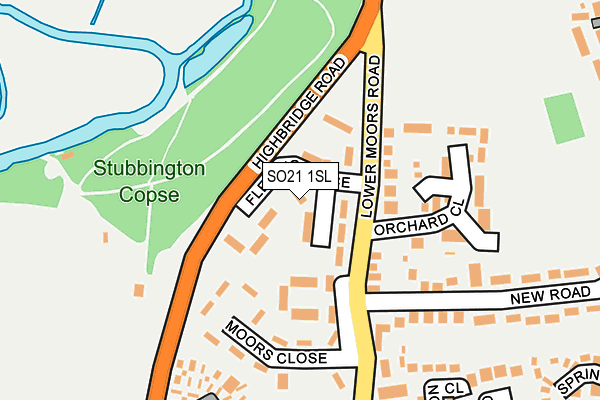 SO21 1SL map - OS OpenMap – Local (Ordnance Survey)