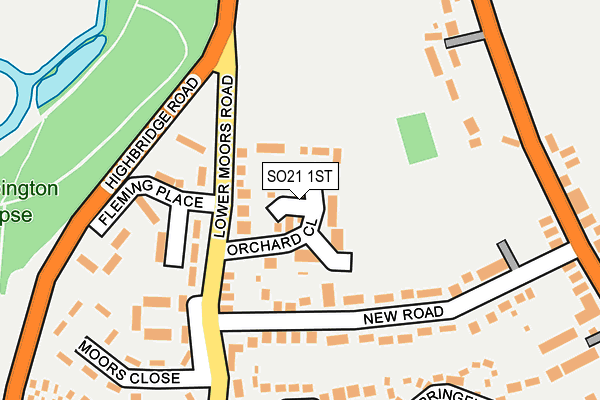 SO21 1ST map - OS OpenMap – Local (Ordnance Survey)