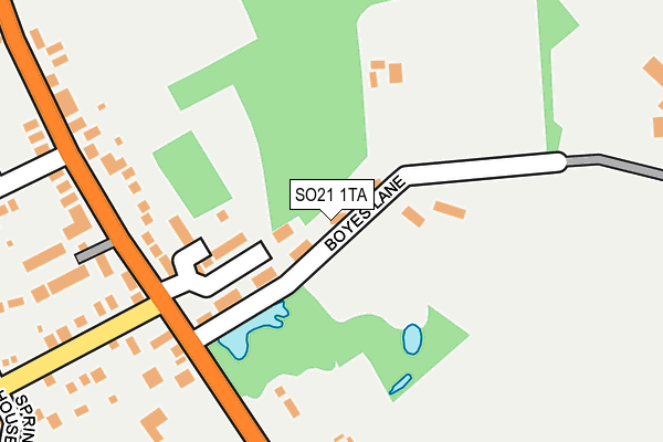 SO21 1TA map - OS OpenMap – Local (Ordnance Survey)