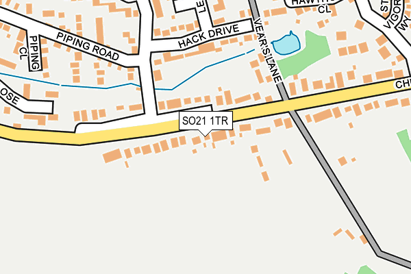 SO21 1TR map - OS OpenMap – Local (Ordnance Survey)