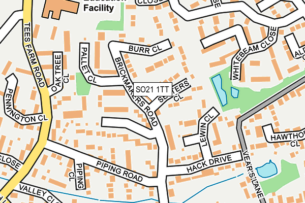 SO21 1TT map - OS OpenMap – Local (Ordnance Survey)