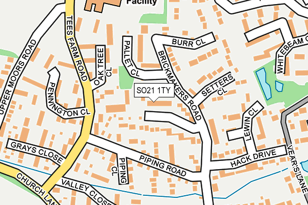 SO21 1TY map - OS OpenMap – Local (Ordnance Survey)