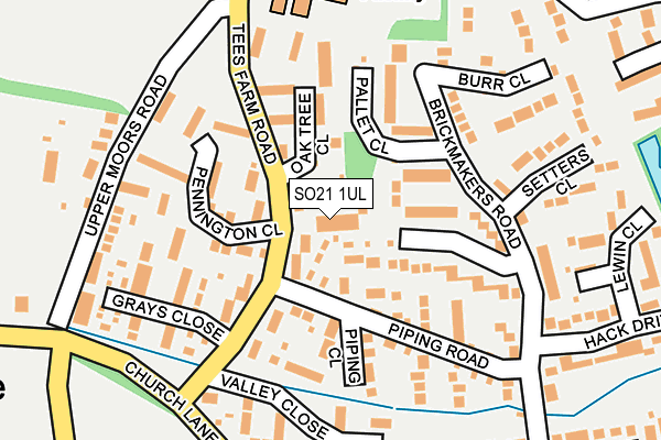 SO21 1UL map - OS OpenMap – Local (Ordnance Survey)