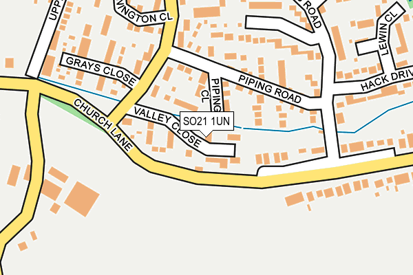 SO21 1UN map - OS OpenMap – Local (Ordnance Survey)