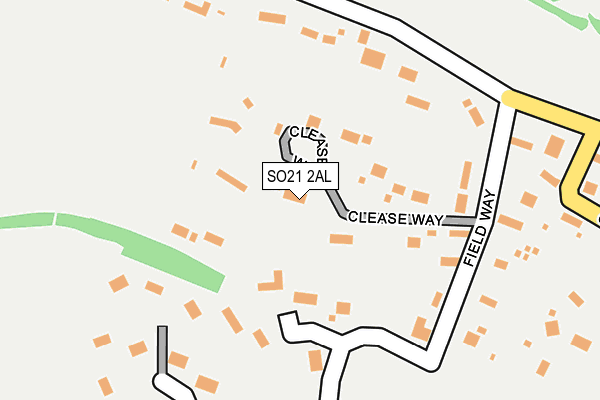 SO21 2AL map - OS OpenMap – Local (Ordnance Survey)