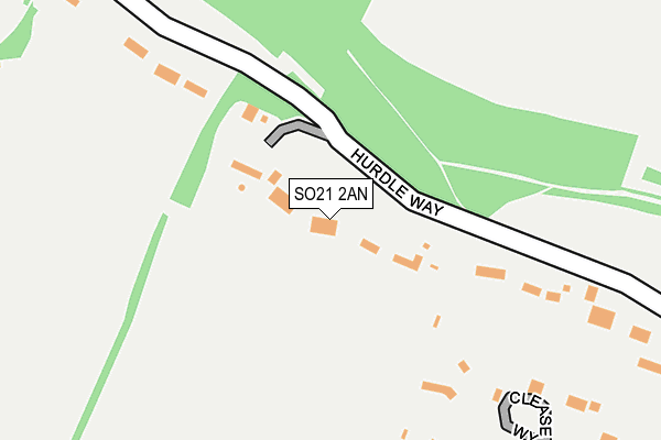 SO21 2AN map - OS OpenMap – Local (Ordnance Survey)