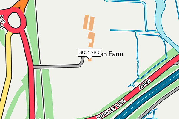 SO21 2BD map - OS OpenMap – Local (Ordnance Survey)