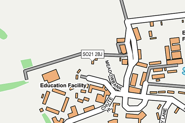 SO21 2BJ map - OS OpenMap – Local (Ordnance Survey)
