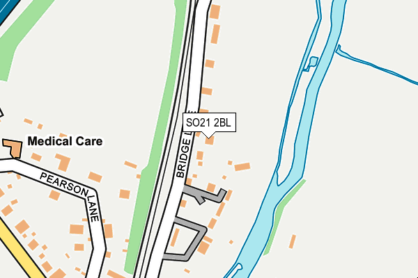 SO21 2BL map - OS OpenMap – Local (Ordnance Survey)